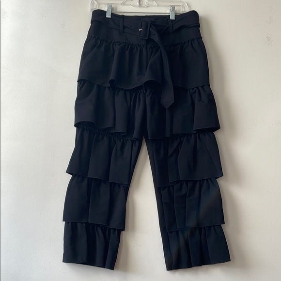 Simone Rocha Black Tiered Ruffle Trousers uk 10 excellent condition!